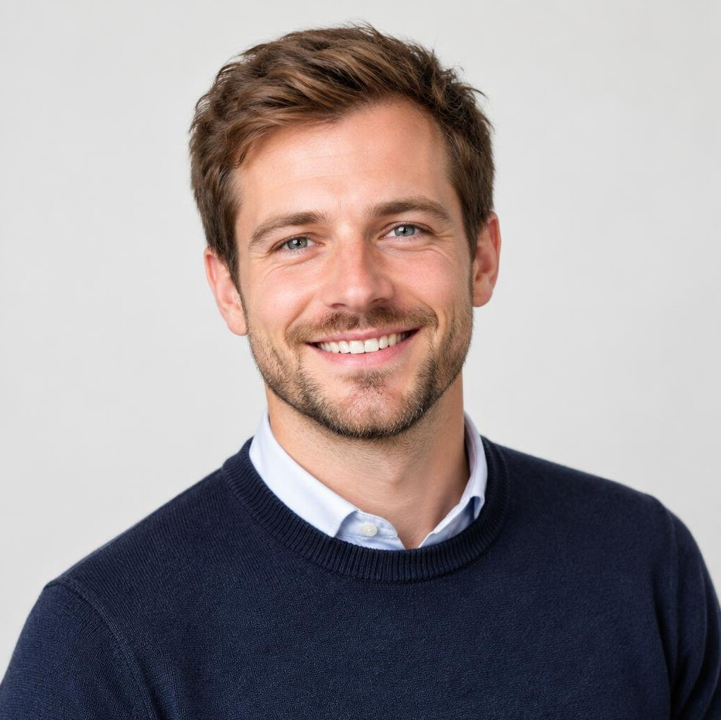 Studio portrait of a trainer, professional man
